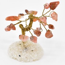 Polished Carnelian Gemstone Miniature Gem Tree Mini Gemtree - $17.81