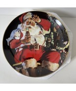 1994 Franklin Mint Coca Cola A Refreshing Pause Santa Plate - $18.00