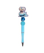 Dia De Los Muertos Catrina Custom Handmade Beaded Ballpoint Twist Pen Blue - $12.38