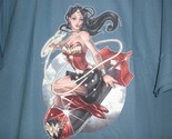 TeeFury Wonder LARGE &quot;Wonder Bomb&quot; Wonder Woman Tribute Shirt SLATE - £11.36 GBP
