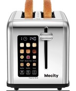 Mecity 2 Slice Toaster Touch Screen 1.5&quot; Wide Slot, Stainless Steel NEW!!! - $44.54