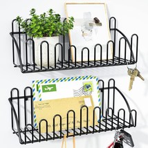 Key Holder for Wall 2 Pack Mail Organizer Wall Mounted Key Hooks Decorative Rack - £11.59 GBP