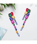 Vintage Scalloped Earrings | Rainbow Color Earrings | Colors Earrings  - $34.99