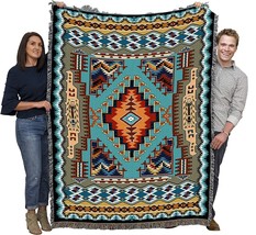 Southwest Native American Inspired Painted Hills Sky Blanket - Gift Tapestry - £76.69 GBP