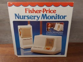 Vintage Fisher Price Nursery Monitor Original Box 1983 Working Simple Te... - $32.39