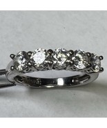 VN 925 Sterling Ring W/ Cubic Zirconia Sz 7 Vtg - $457.39 MXN