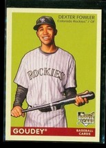 2009 Upper Deck Goudey Rookie Baseball Card #65 Dexter Fowler Colorado Rockies - £6.66 GBP