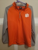 Mens University Of Clemson Tigers Colliseum Size M NCAA Orange Jacket Coat - $13.98