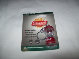 Coleman &quot;Collectibles Series&quot; Red Miniature Lantern Keychain Light Model 200 - £15.59 GBP