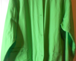 UA Scrub Medical Warm-Up Jacket Women MED Green Long Sleeve Snap Closure... - £10.02 GBP