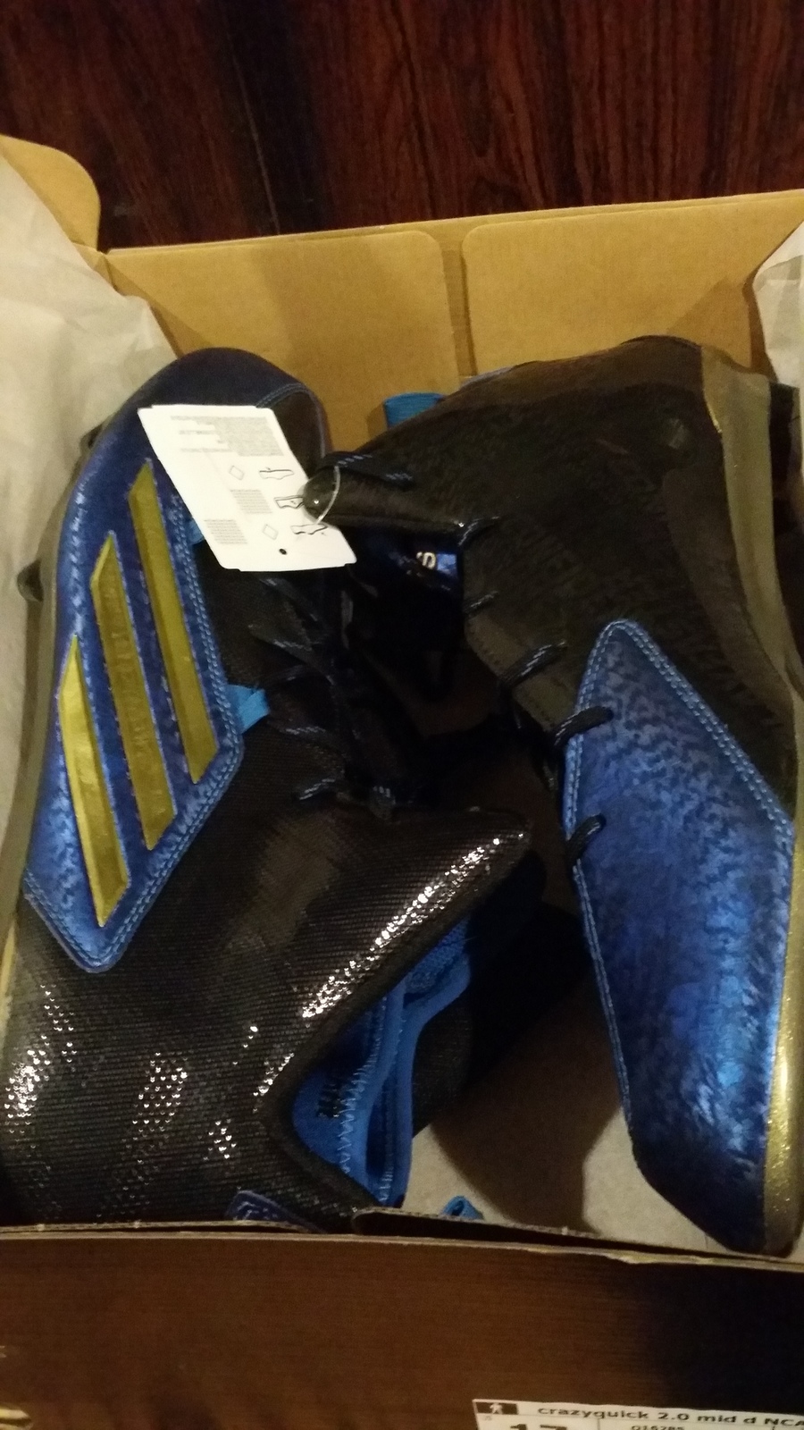 Adidas Crazy Quick 2.0 Mid D Football Cleats Bruins Multiple Color Options - $45.00