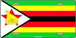Zimbabwe Flag Metal Novelty License Plate LP-4180 - £15.14 GBP