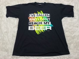 I&#39;ve Fallen And Can&#39;t Reach My Beer Black T-Shirt XL Men&#39;s Single-Stitch... - £6.29 GBP