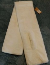 Johnston &amp; Murphy Ladies Faux Fur Scarf 4 foot long New with tags white - £15.69 GBP