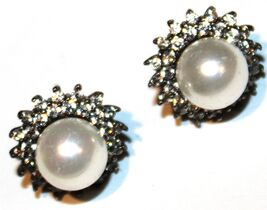 Fantastic flawless 925 sterling silver marked freshwater pearl Earrings ... - $64.75