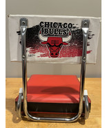 Vintage Chicago Bulls Folding Bleacher Stadium Seats Chairs Back Rests NBA - $95.03 CAD