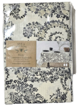 Bee &amp; Willow Paisley Laminated Tablecloth 60x120 in Resists Stains Wipes... - $32.99