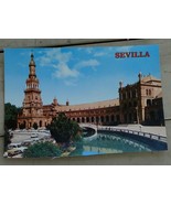 Vintage Color Photograph Postcard, Sevilla, Plaza de España, VG COND - £1.54 GBP
