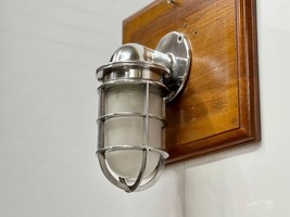 Antique Style Aluminum Sconce Bulkhead Light with White Globe Glass Lot of 10 - $754.51