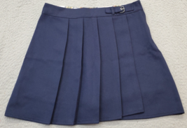 Eddie Bauer School Mini Skort With Liner Women Size 14 Navy Pleated Buck... - $406.04 MXN