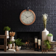 Wall Clock 23.5&quot;L x 30.5&quot;H MDF/Glass 1 AA Battery Not Included - $153.30