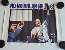 Nolan Ryan 1990 Poster 6th No Hitter - No No Nolan Texas Rangers MCI - £30.37 GBP