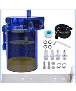 Universal Aluminum Oil Catch Can Kit Reservoir Baffled Tank Blue Color - $451.56 MXN