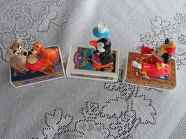 McD&#39;s Disney Video Masterpiece Train Toy 3pc Set Mickey Mouse Mary Poppins VHS - £10.00 GBP