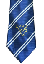 WVU Eagle Wings Necktie Polyester Striped West Virginia University 57&quot; x 3&quot; - $9.89