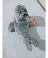 1998 Ty Original Beanie Babies SLIPPERY The Gray Seal w/ERROR Tags (7 inch) - $255.74 CAD