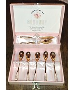 Bouquet Teaspoons 7pc Set In Box Fashionable Living Ware Series Floral P... - €34,98 EUR