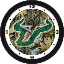 USF South Florida Bulls Camo Wall Clock - £30.30 GBP