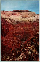 Cathedral Mountain Zion National Park Utah UT UNP Chrome Postcard H8 - £2.28 GBP
