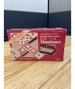 Cardinal Premier Edition Double Nine Jumbo Color Dot Dominoes KG JD - $376.98 MXN
