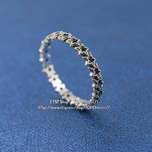 2021 Winter Release 925 Sterling Silver Band of Asymmetric Stars Ring  - £13.58 GBP