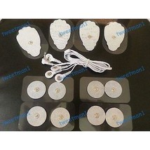 Electrode Lead Cable (3.5mm) + Pads (8 Lg, 8 Sm) For Pinook Digital Massager - $25.99