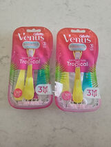 2 Pack Gillette Venus Tropical Disposable Razors 6 total count - $191.90 MXN
