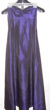 Laundry by Shelli Segal Midnight Blue Strapless Acetate Dress Misses Size 4 - £18.66 GBP