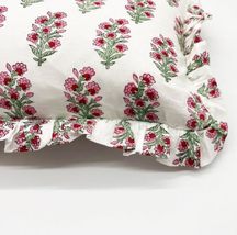 Pack of 2 Throw Pillow Covers 100% Cotton Pre Washed Ruffle Decorative Pillowcas - $69.57