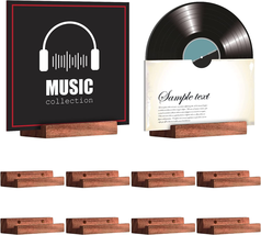 Weysat 10 Pcs Vinyl Record Shelf Wall Mount Wood Wall Record Holder Record Album - £31.00 GBP