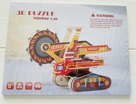 STEM 3D Wood Mining Car Jigsaw Puzzle Building Set - £6.03 GBP