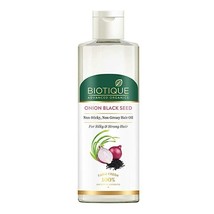 Biotique Oignon Graine Noire Cheveux Huile pour Soyeux Et Fort Cheveux,200ml - £18.47 GBP