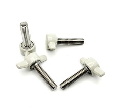 M6 x 25mm Clamping Thumb Screw Bolts Gray Butterfly Tee Wing Knob 6mm 4 ... - $227.86 MXN