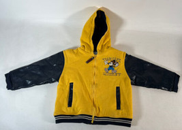 Vintage Wonderful World Of Disney Team Capt Mickey Full Zip Hoodie Size Boys 3 T - £11.83 GBP