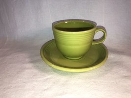 Green Fiesta Tea Cup &amp; Saucer Mint - £11.70 GBP