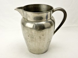 Large Polished Pewter Water Pitcher, 64 Oz, Made in USA, Classic Shape, #PWT211 - $19.55