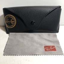 Ray Ban leather case only Black with cleaning cloth EUC - $7.66