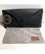 Ray Ban leather case only Black with cleaning cloth EUC - $10.47 CAD