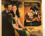1998 Gone With The Wind Magazine Pinup Picture Print Ad Clark Gable Vivi... - $4.94