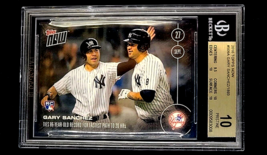2016 Topps Now Online Exclusive #509A Gary Sanchez /1893 RC BGS 10 Pristine - $28.89